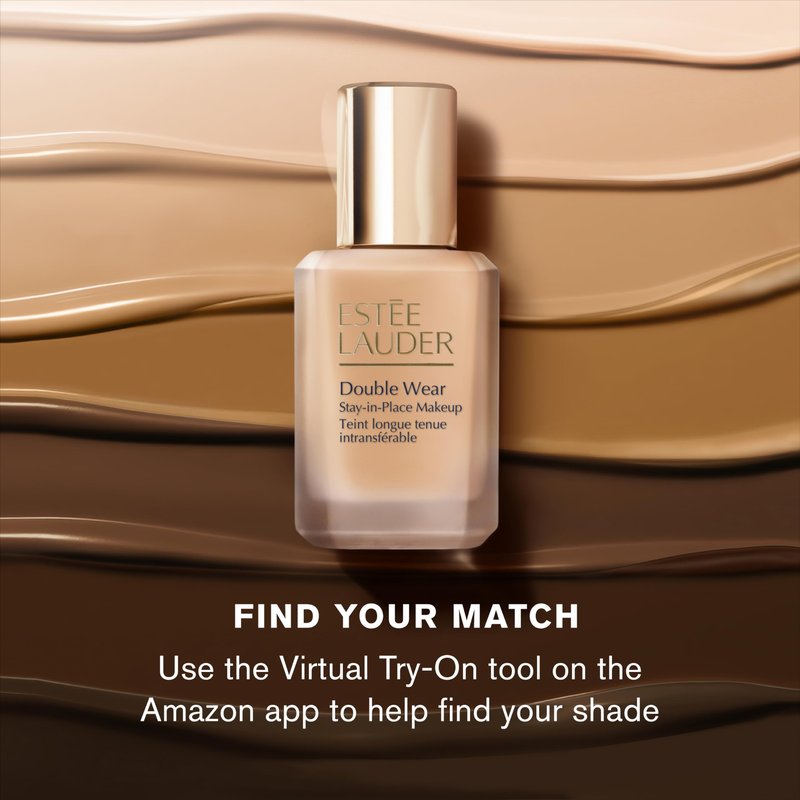 Estée Lauder Double Wear Stay-in-Place Foundation Makeup | 36-Hour Long-Wear Matte Foundation, 1 Fl Oz, 6W1 Sandalwood