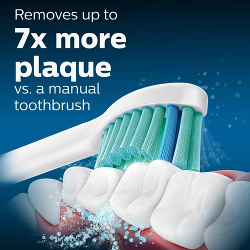 Philips Sonicare Genuine C3 Premium Plaque Control and C2 Optimal Plaque Control Toothbrush Heads Bundle (5 Brush Heads)