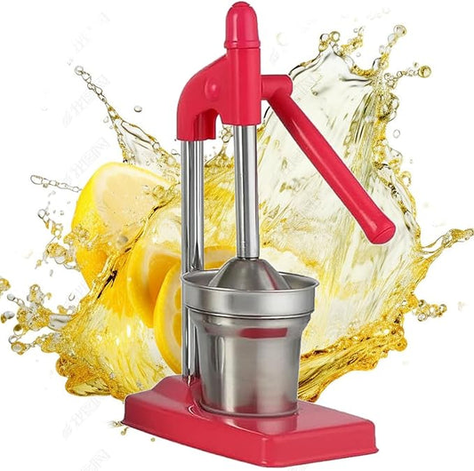 Cast Iron Juicer Hand Press, Stainless Steel Lemon Squeezer, Effective Manual Juicer Fruit Squeezer, Easy to Clean for Fresh Orange Juice