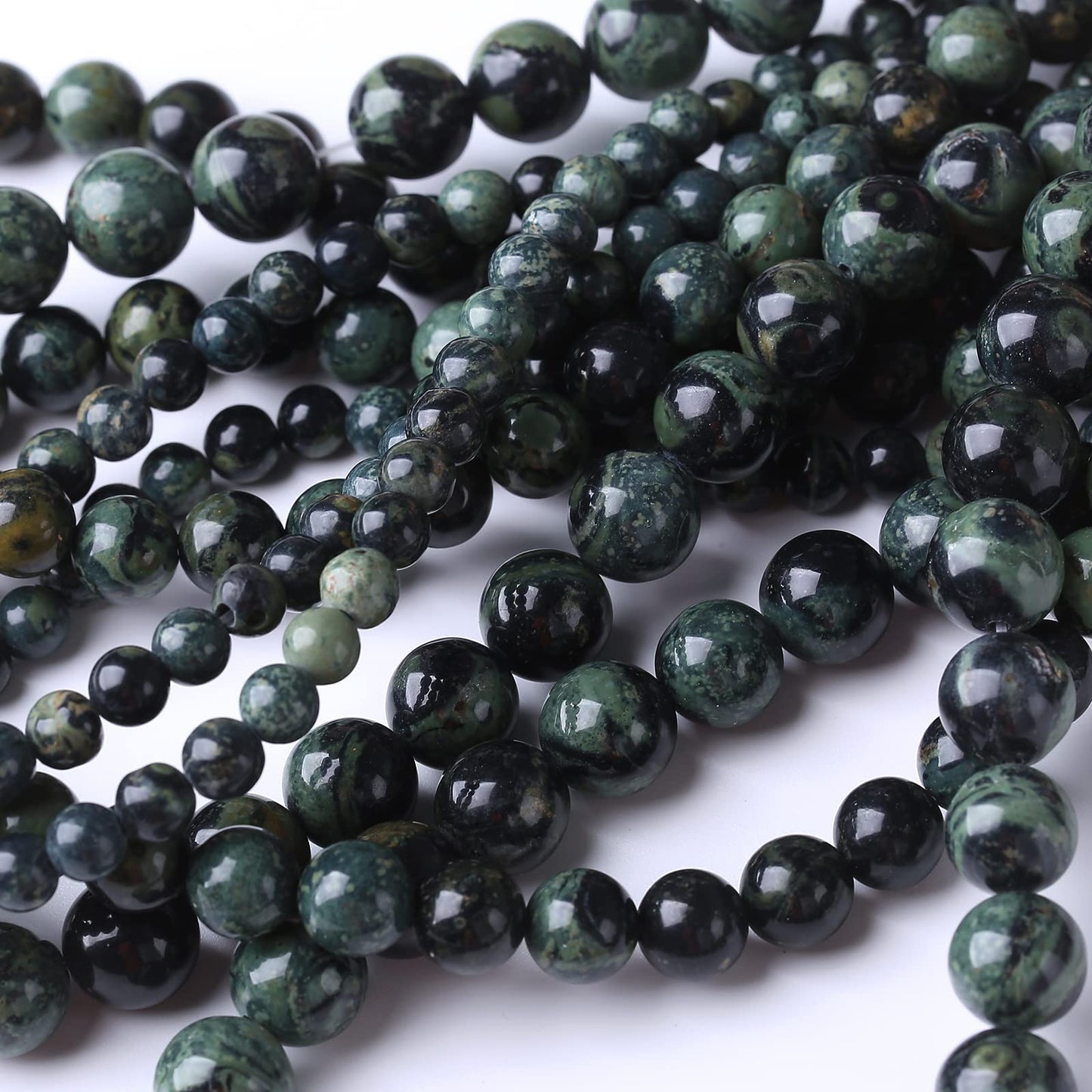 32PCS 12MM Blue Jasper Beads Stone Beads Energy Healing Beads for DIY Jewelry Bracelet Necklace Making for Jewelry Making15Inch