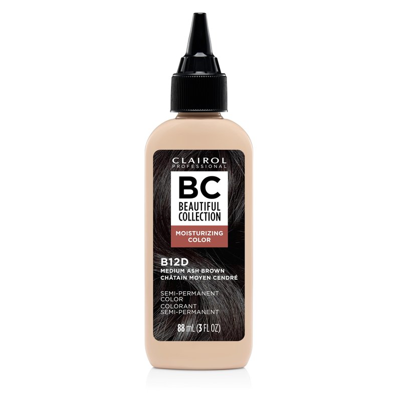 Clairol Professional Beautiful Collection Hair Color, 12D Medium Ash Brown, 3 Fl Oz - Packaging May Vary