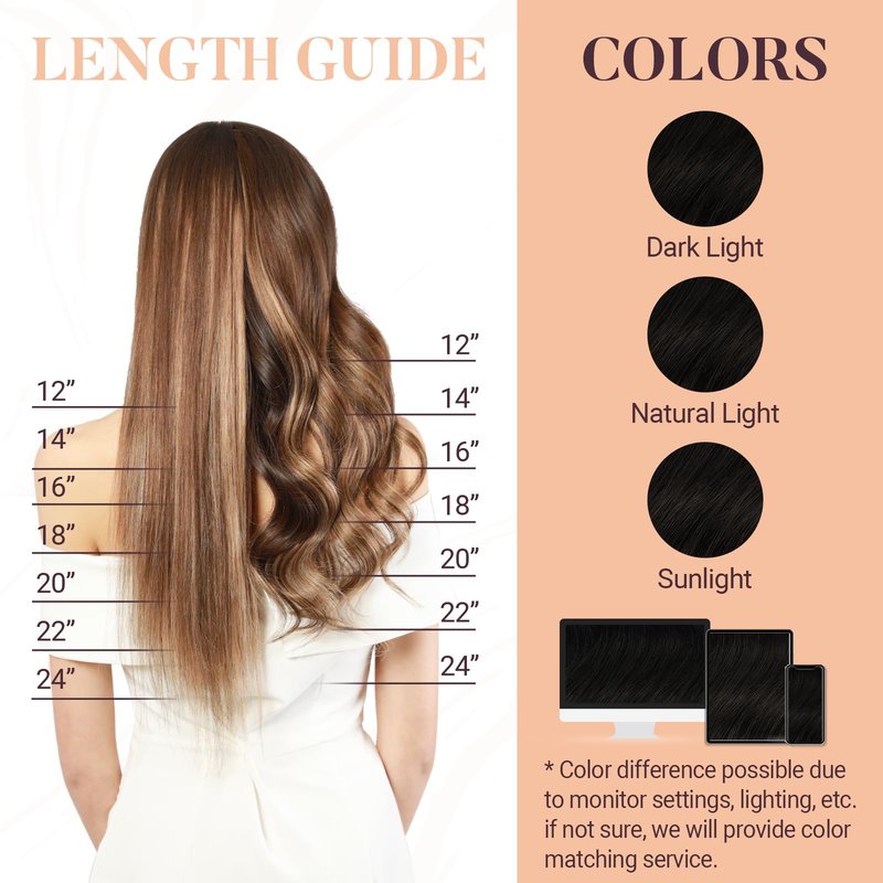 MAXITA Microlink Hair Extensions Human Hair Dark Brown Micro Bead Hair Extensions Real Human Hair, 50g/50 Strands/Pack, 16 In