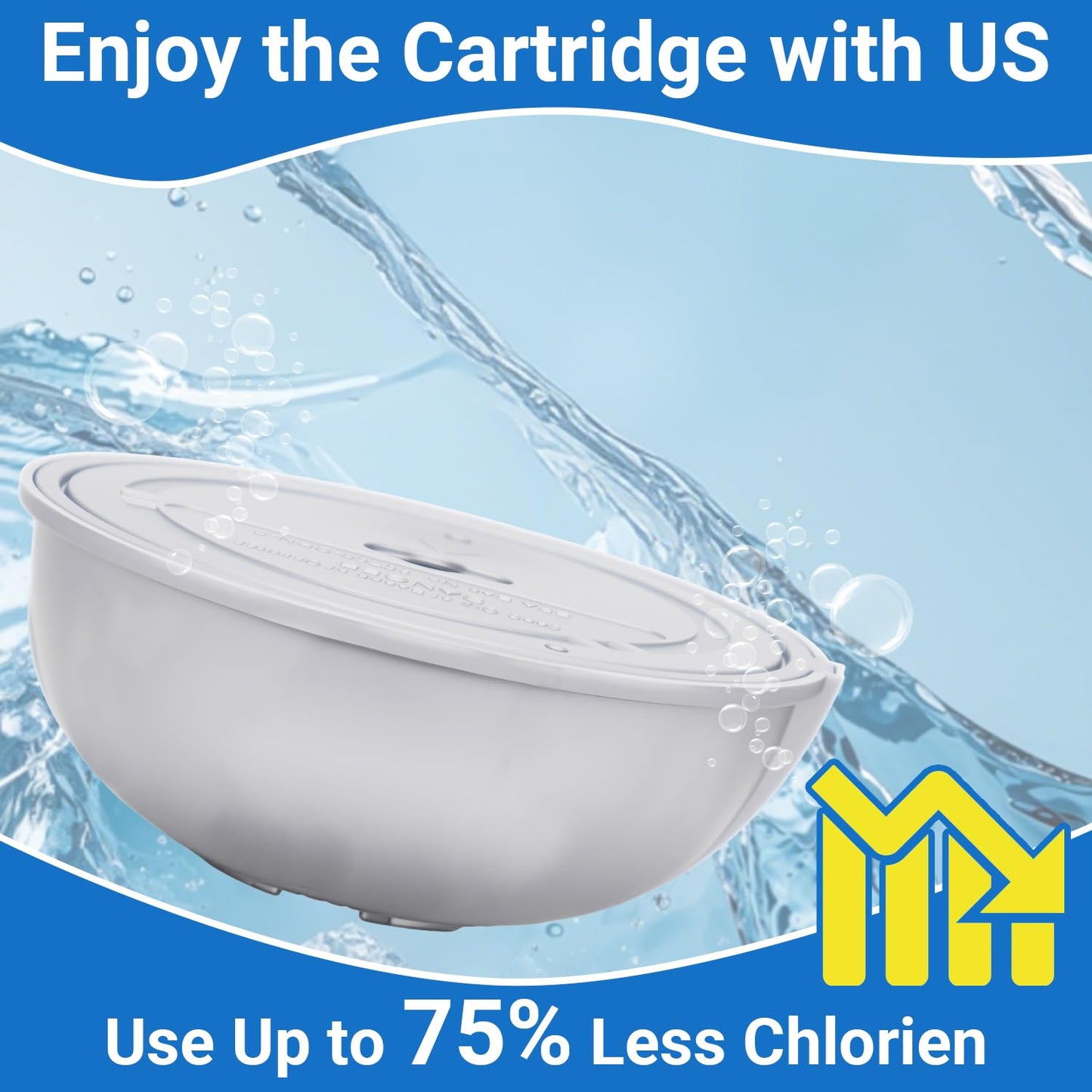 Hot Tub Cartridges Replacement for Frog Ease Floating System for Hot Tubs, 6Pack