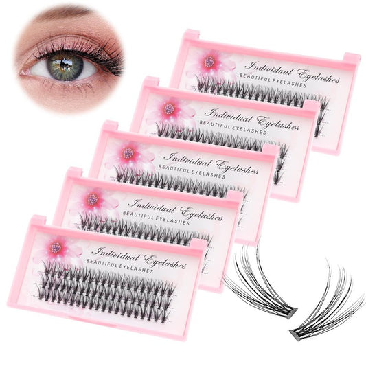 Bodermincer 20D 0.07mm Thickness 8-22mm To Choose Grafting False Eyelashes False Eyelashes Individual Natural Long Mink Fake Eyelashes Extension Handmade Bulk Wholesale (5 Packs-11mm)