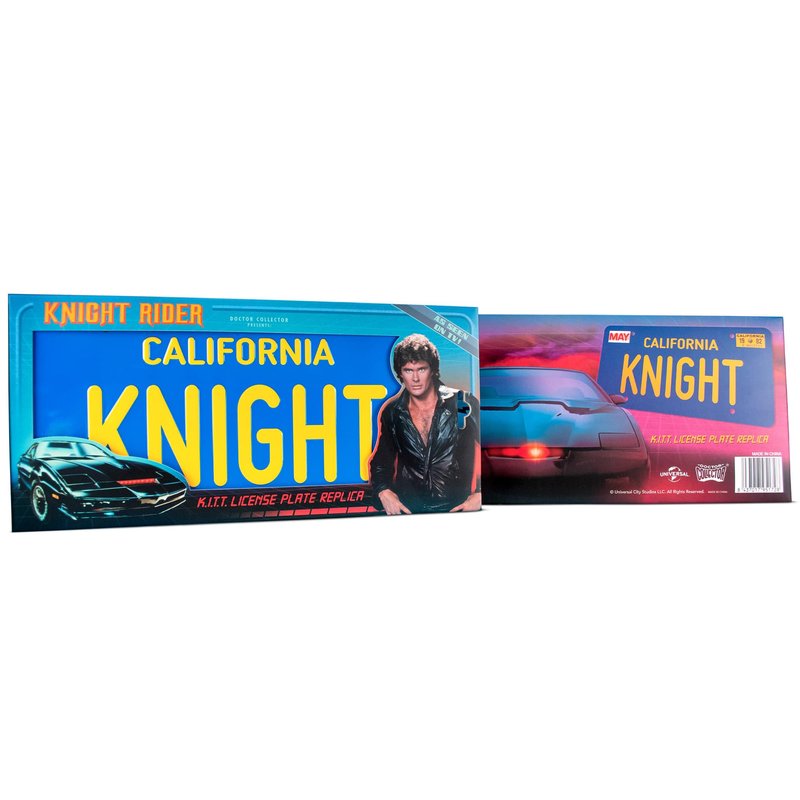Doctor Collector: Knight Rider - K.I.T.T. License Plate Replica - Officially Licensed Collectible Based On The Hit Franchise, 80's TV Memorabilia