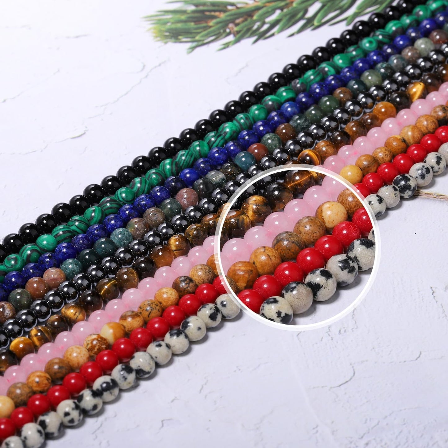Songxi 90pcs 4mm Indian Agate Natural Round Stone Beads for Jewelry Making, Smooth Loose Small Gemstone Beads for Bracelets Necklace, Chakra Stones with Energy Power