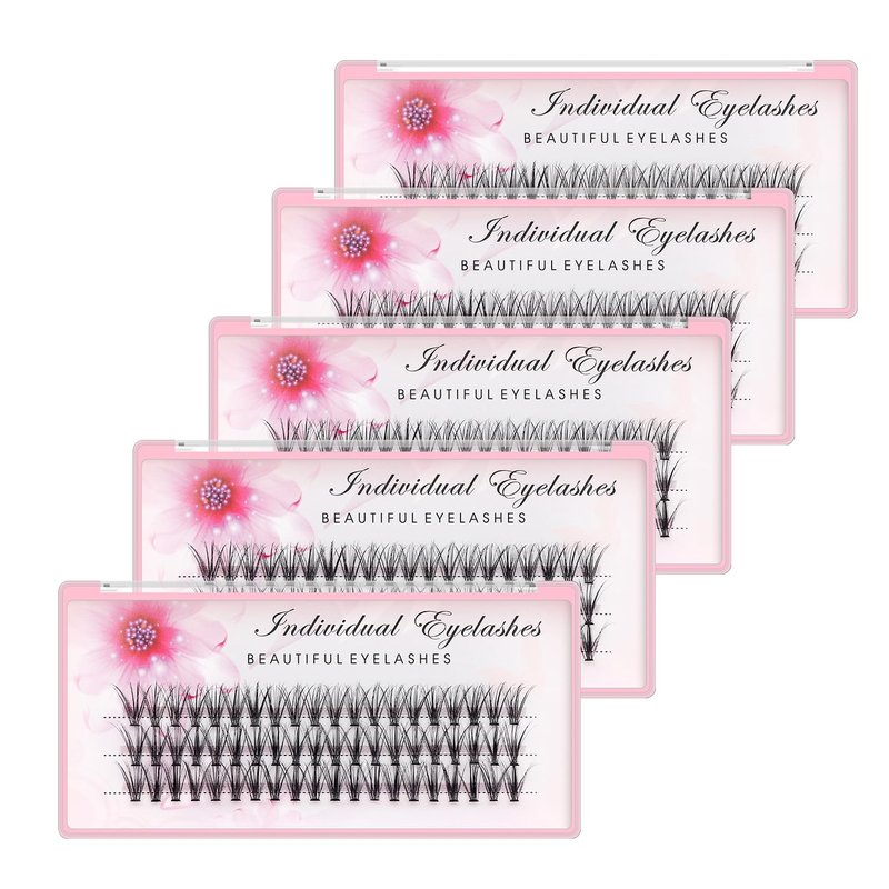Bodermincer 20D 0.07mm Thickness 8-22mm To Choose Grafting False Eyelashes False Eyelashes Individual Natural Long Mink Fake Eyelashes Extension Handmade Bulk Wholesale (5 Packs-11mm)