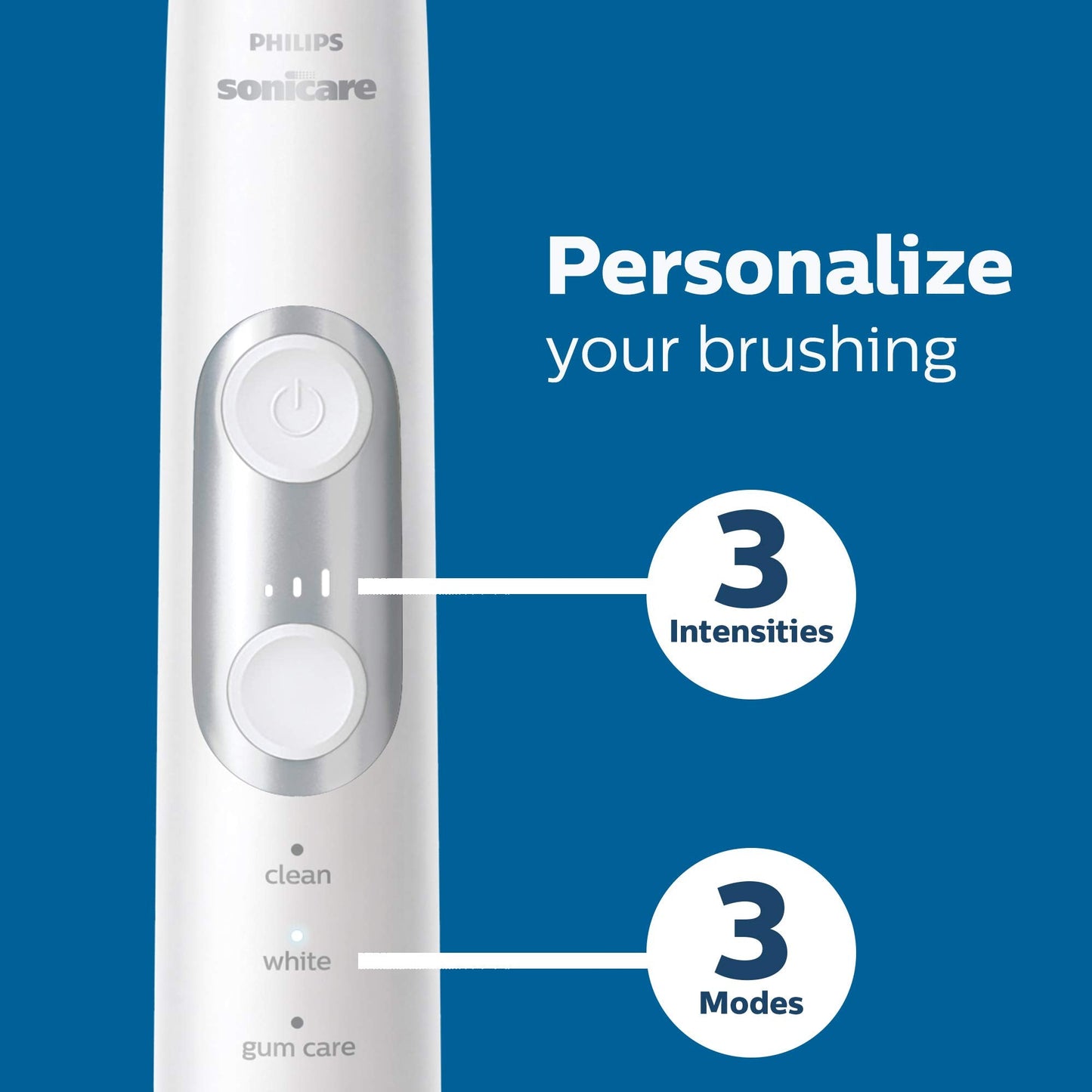 Philips Sonicare ProtectiveClean 5300 Rechargeable Electric Power Toothbrush, Black, HX6423/34 & ProtectiveClean 6100 Rechargeable Electric Power Toothbrush, White, HX6877/21