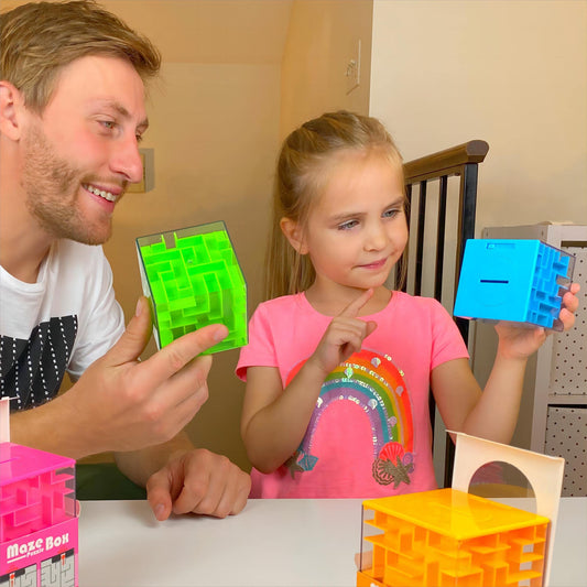 2 Pack Money Maze Puzzle Box, Perfect Money Holder Puzzle and Brain Teasers for Kids and Adults