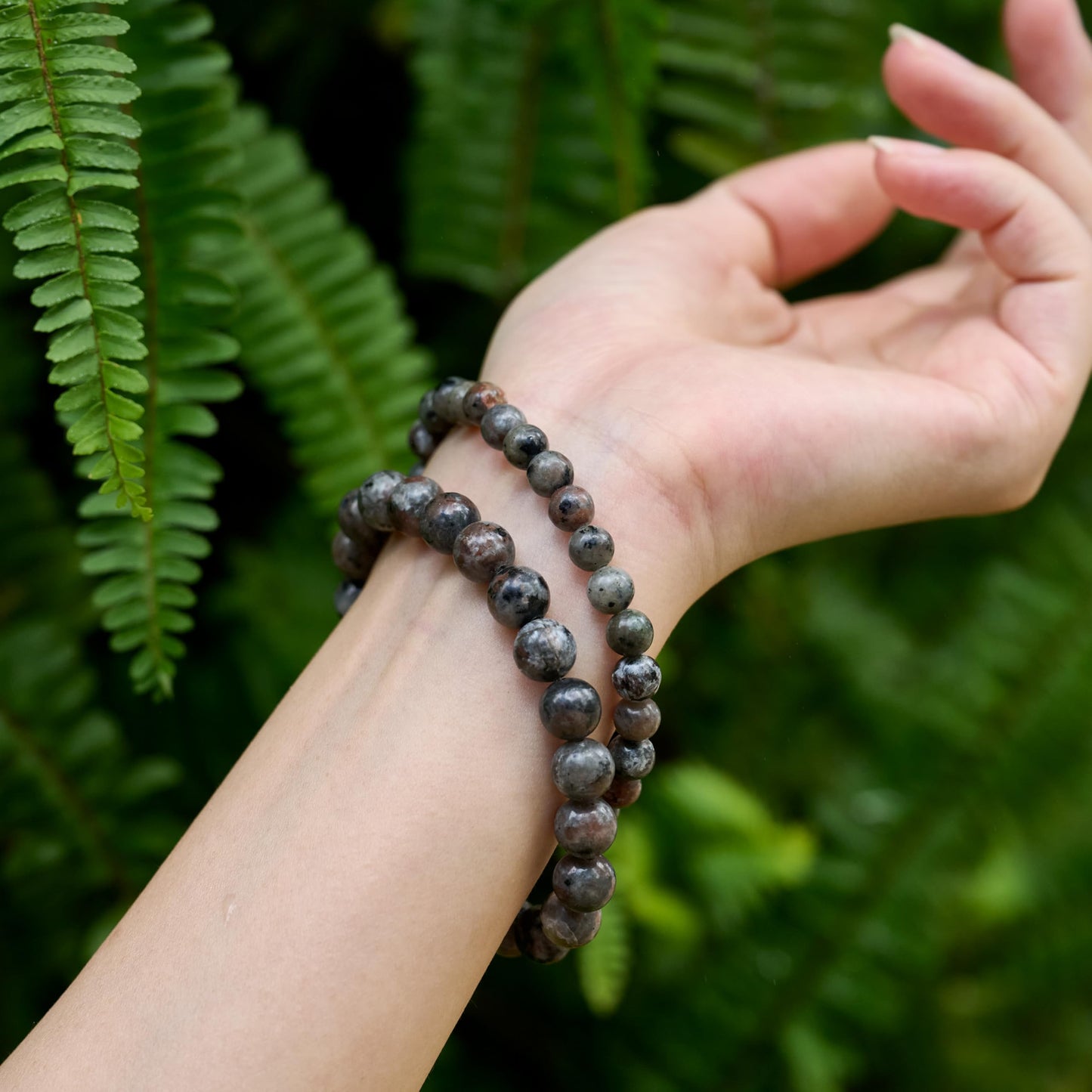 Bivei Yooperlite -Cosmic Ignition-6mm Beaded Bracelets for Women Handmade Semi Precious Natural Stone Stretch Elastic Jewelry for Women Yoga Protection Gifts