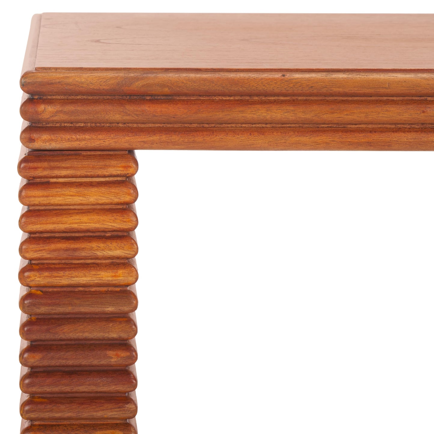 SAFAVIEH Home Collection Virginie Natural Brown Rectangle Coffee Table