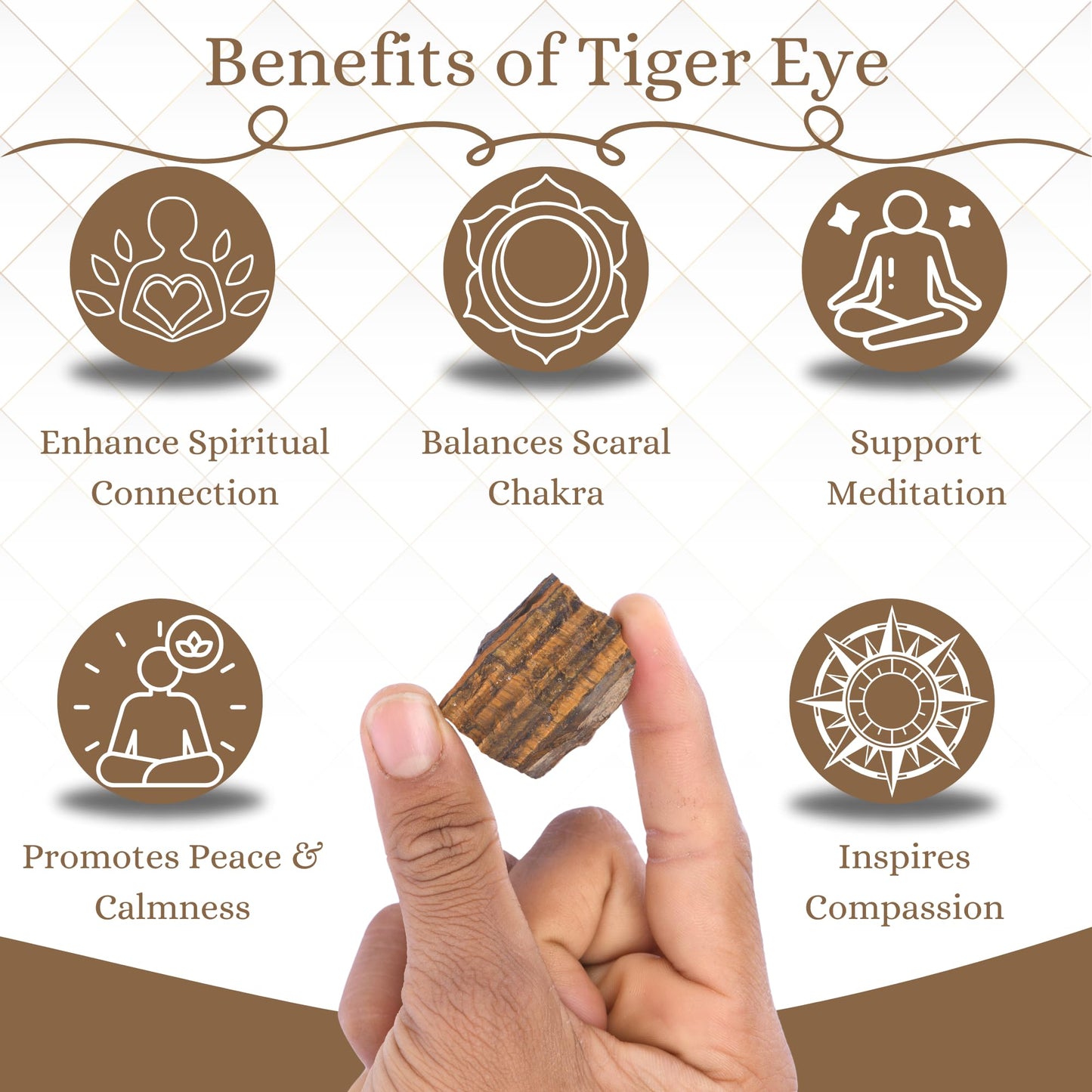 ANAYA AGATE Tiger Eye Raw Crystals Rough Gemstones with Authenticity Card, Velvet Pouch Raw Stones for Tumbling, Cabbing, Polishing, Cutting Natural Healing Crystals for Home Decor, DIY Stones (2 Piece)