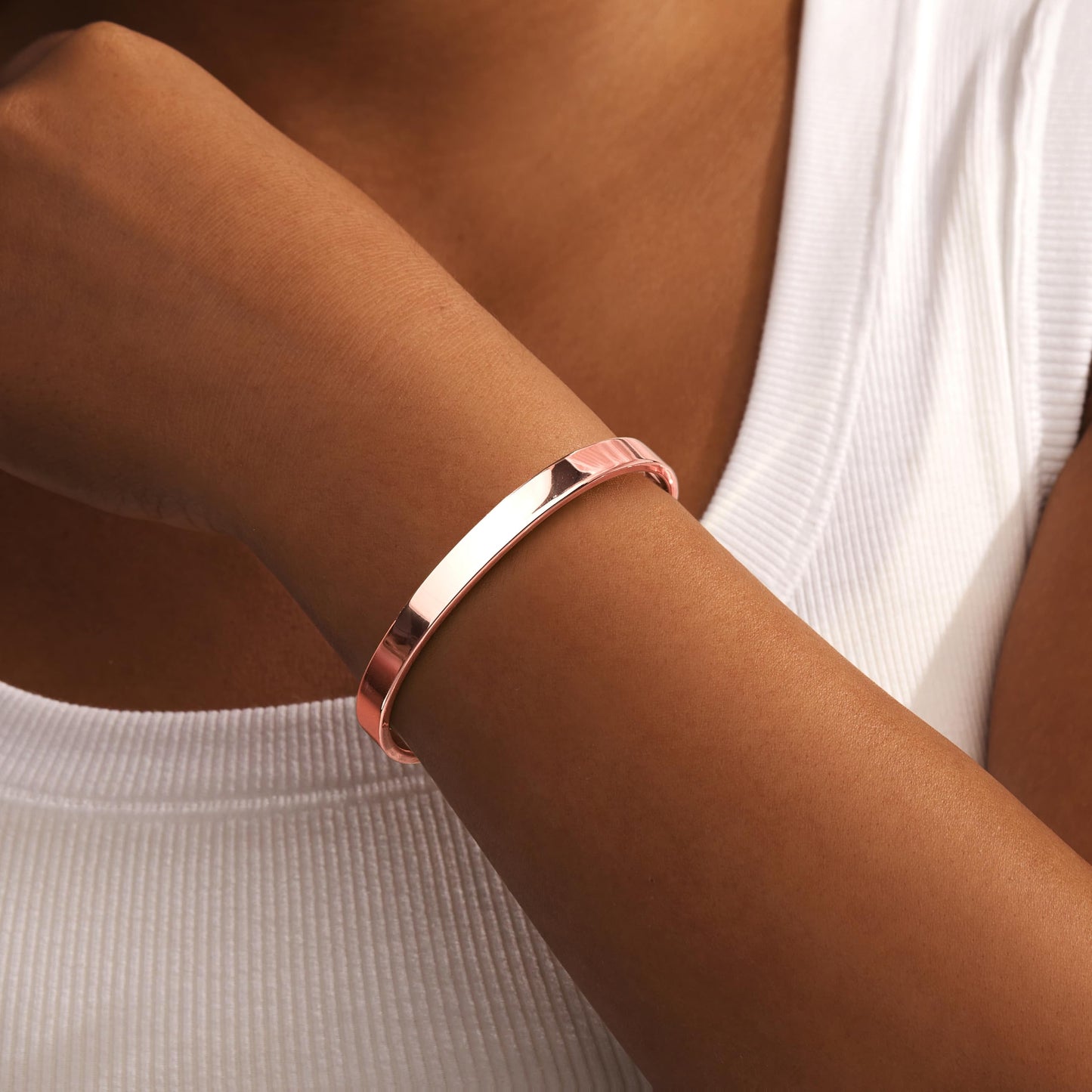 Gokeey Rose Gold Bracelets for Women Bangle Cuff Bracelet Set for Women No Tarnishi Bracelets Jewelry Gifts for Women