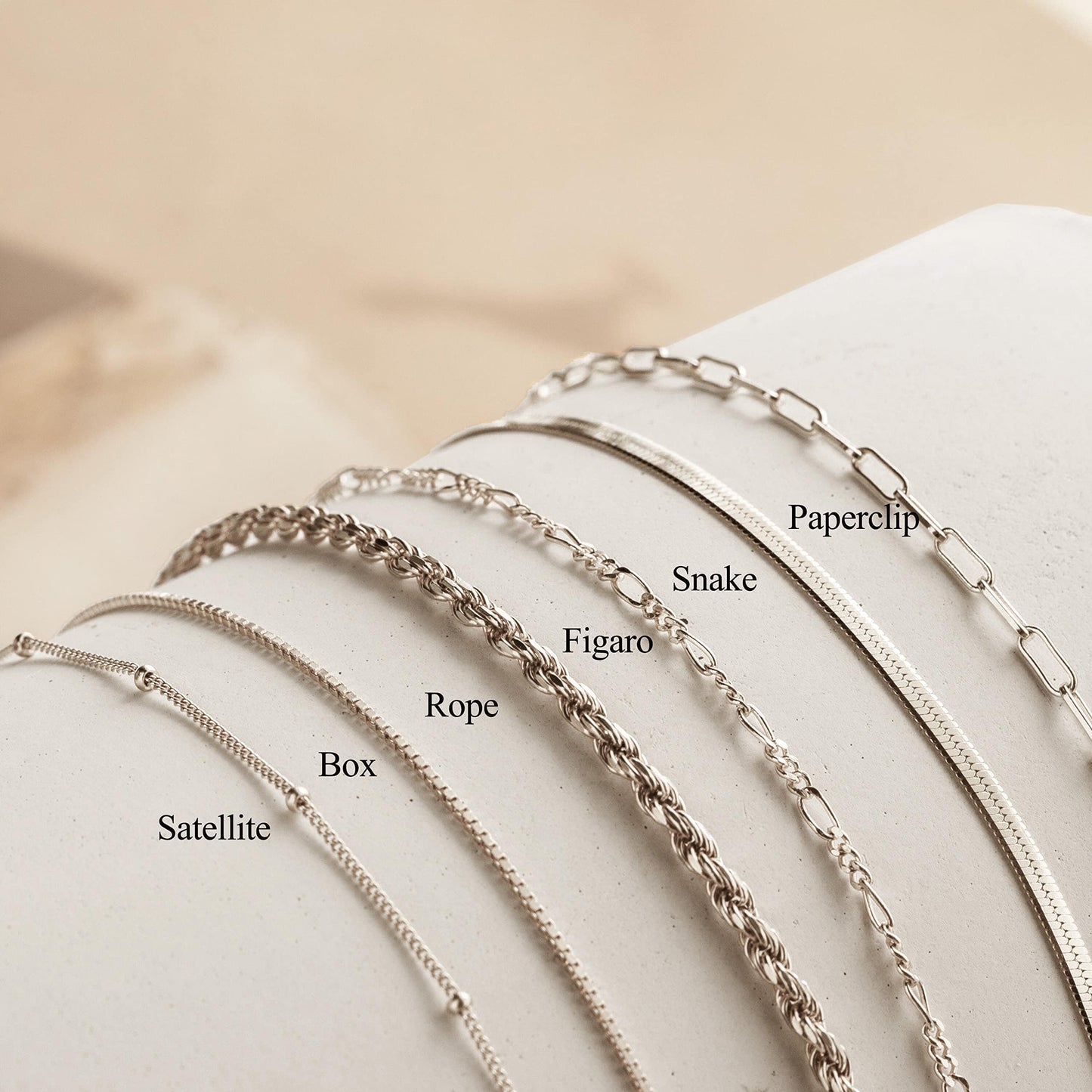 DEARMAY Dainty Silver Plated Bracelets for Women Trendy, Silver Jewelry Set Paperclip Box Herringbone Figaro Rope Chain Bracelet for Women Fashion Pack Gifts