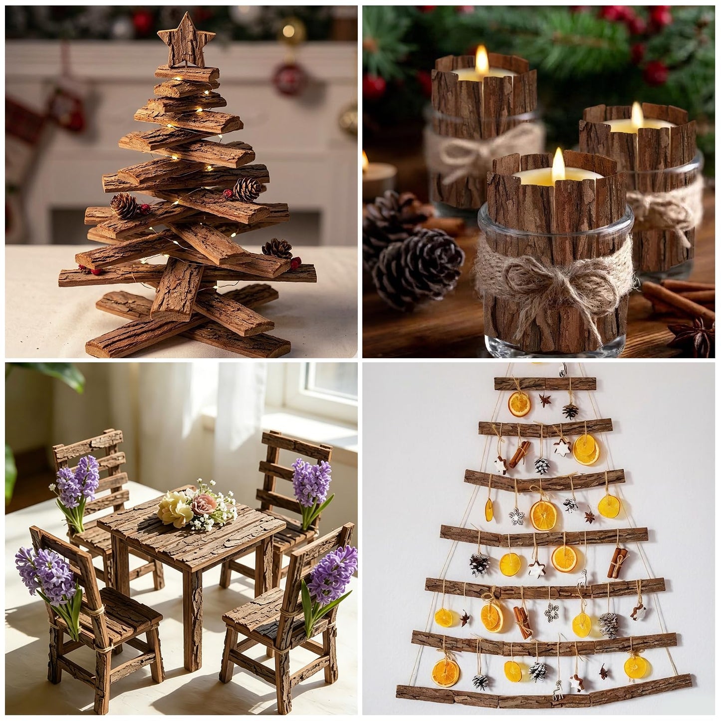 Morofme 45Pcs Natural Tree Bark Pieces Wood Bark Strips 4.7" x 1" Unfinished Tree Barks Planks Wooden Sticks Wood Log Twigs for Craft for Reptile Project DIY Crafts Fairy Door Miniature House Roof