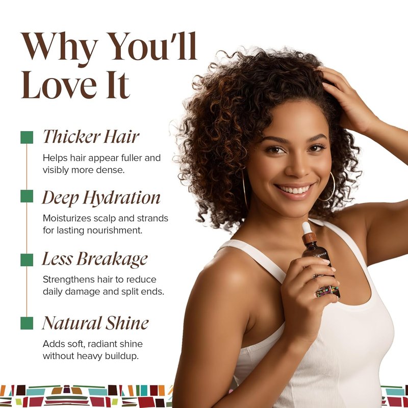 Haitian Black Castor Oil - Cold Pressed for Skin & Hair | Hexane Free, Natural Humectant | 3.4 Fl Oz - Rosemary Peppermint