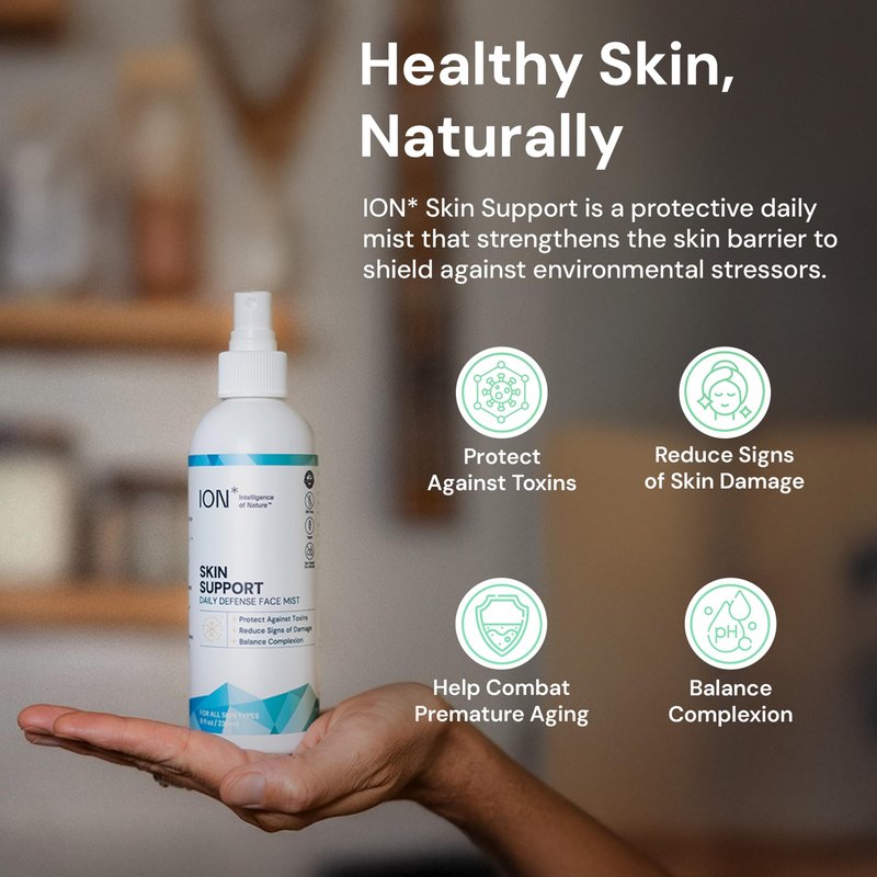ION* Intelligence of Nature Skin Support Face Mist Hydrating Spray - Refreshing Facial Mist Spray for Daily Use, Travel Size, Vegan Friendly Formula for Women & Men - 3.4 fl oz (Pack of 1)