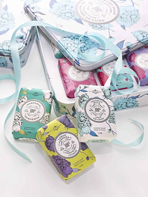 La Chatelaine Oprah's Favorite Things Luxury Soap Collection and Limited Edition White Hand Cream Trio Gift Sets | Made in France | Natural and Organic