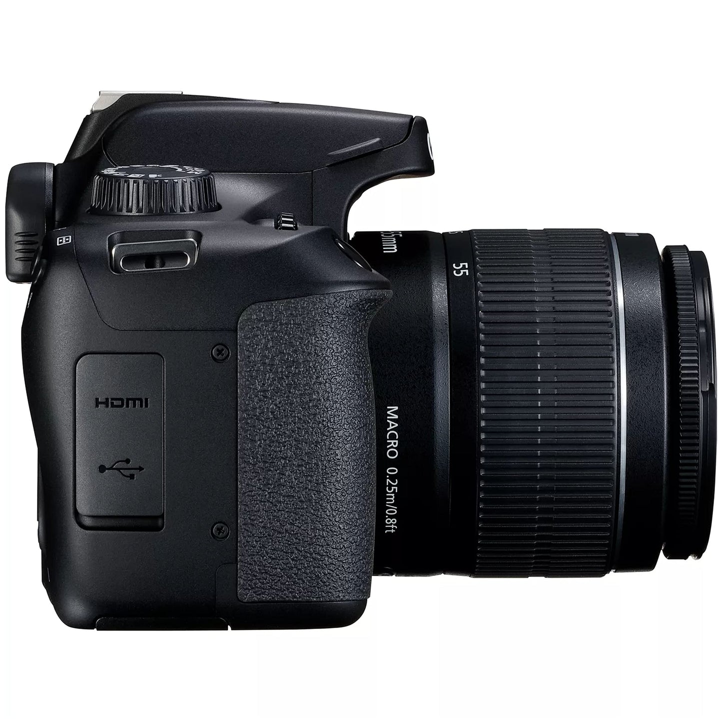 Canon EOS 4000D / Rebel T100 DSLR Camera w/EF-S 18-55mm F/3.5-5.6 Zoom Lens + 64GB Memory, Filters,Case, Tripod, Flash, and More (34pc Bundle) (Renewed)