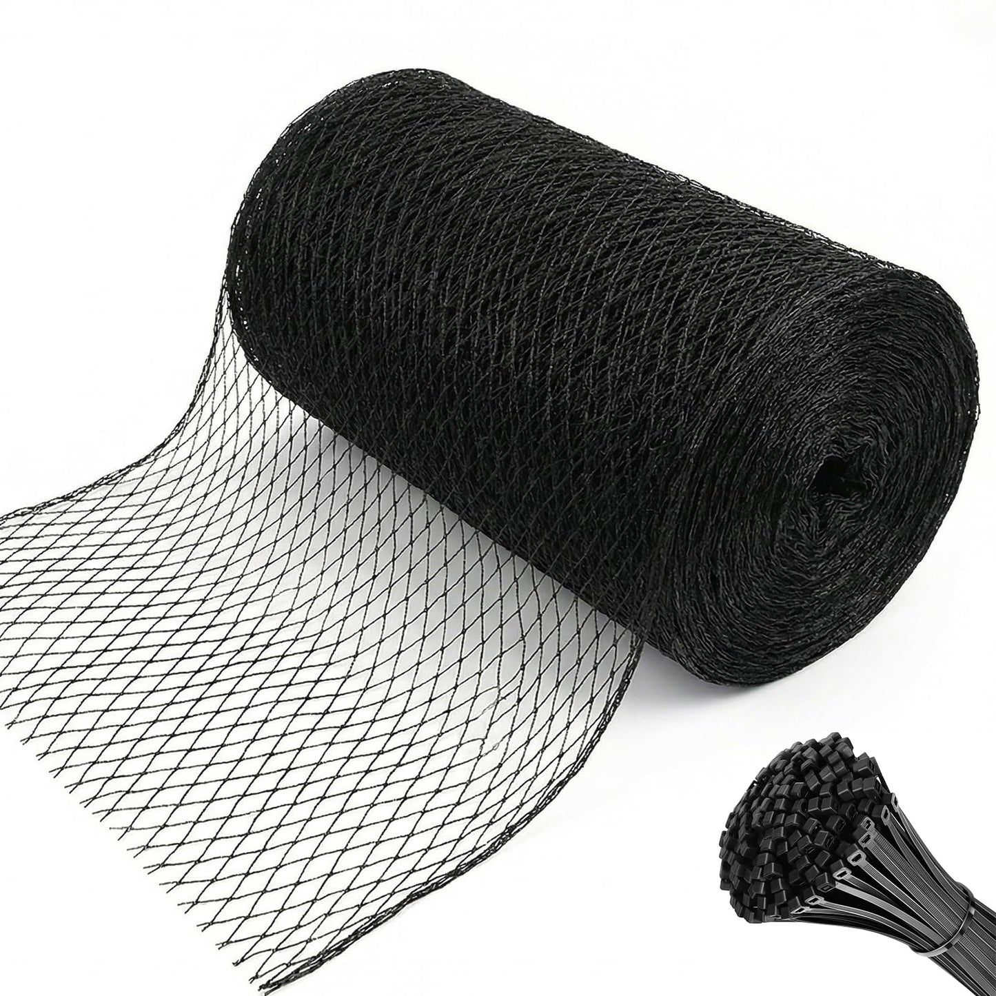 Bird Netting，7.5 x 100 FT Garden Netting Bird Net for Chicken Coop, Poultry Netting Fence for Fruit Trees, Plants and Vegetables Against Birds, Deer, Squirrels and Other Animals