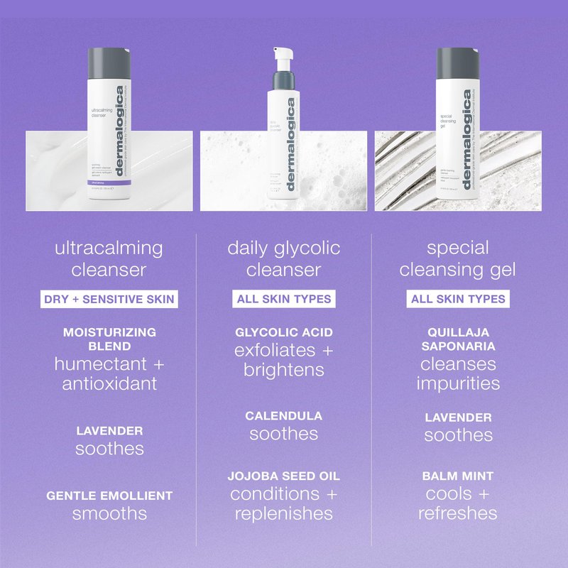 Dermalogica Ultracalming Cleanser, Gentle Face Wash for Sensitive Skin - Calms and Cools Redness and Discomfort, PH balanced, Non- Foaming, Gel Cream Type, Refill, 16.9 Fl Oz