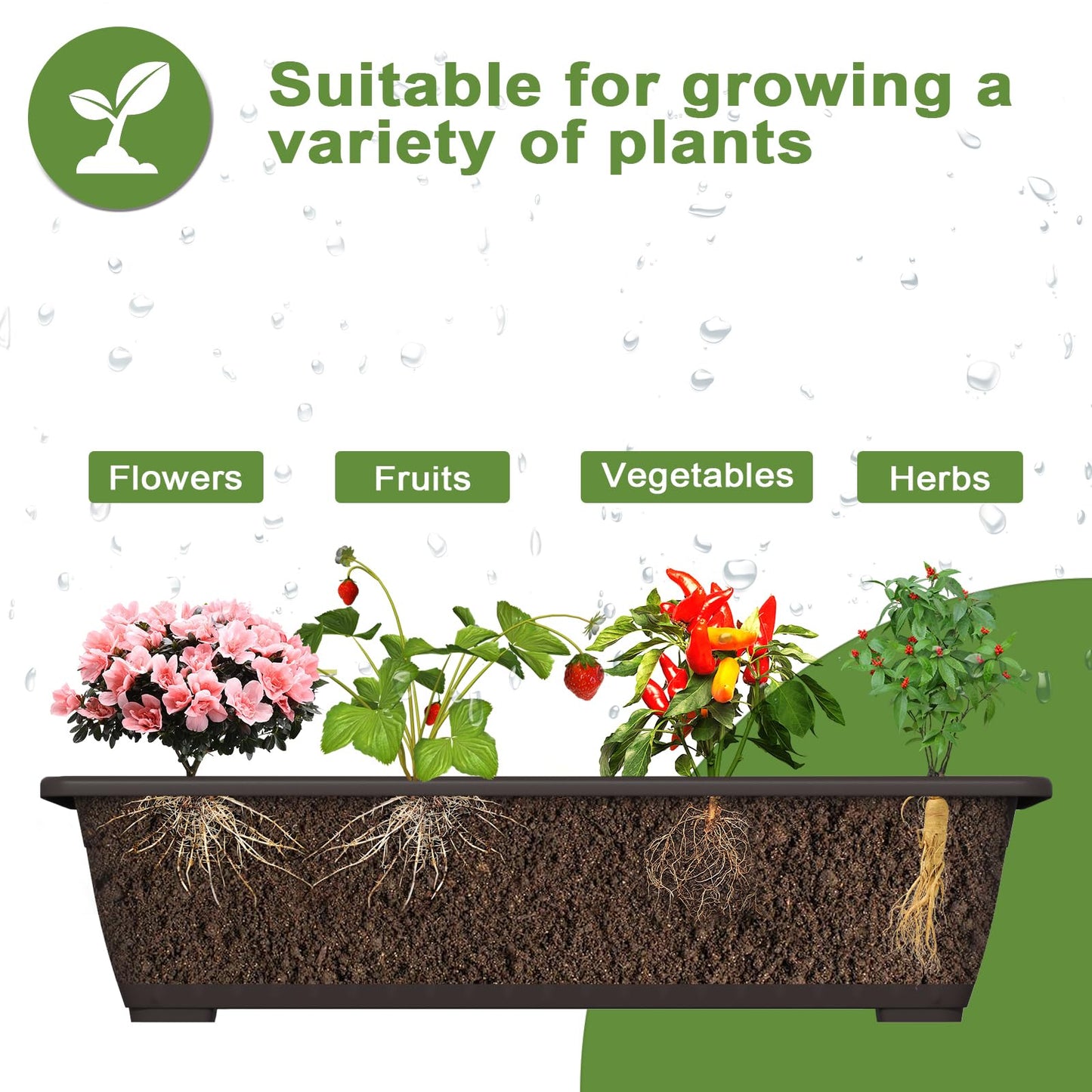 G TALECO GEAR Vertical Garden Planter, 5 Tiers Vertical Raised Garden Bed Metal Elevated Herb Planter Box Vegetable Flower Planters for Patio Deck Outdoor Indoor