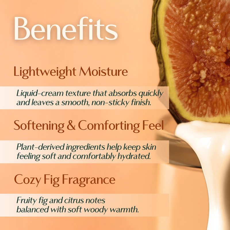 Hersteller Nearby Dive in Fig Vegan Body Lotion 10.1 fl oz - Zero-Irritation Eco-Ceramide Formula with 100% Recyclable Packaging, Non-Sticky Moisturizing