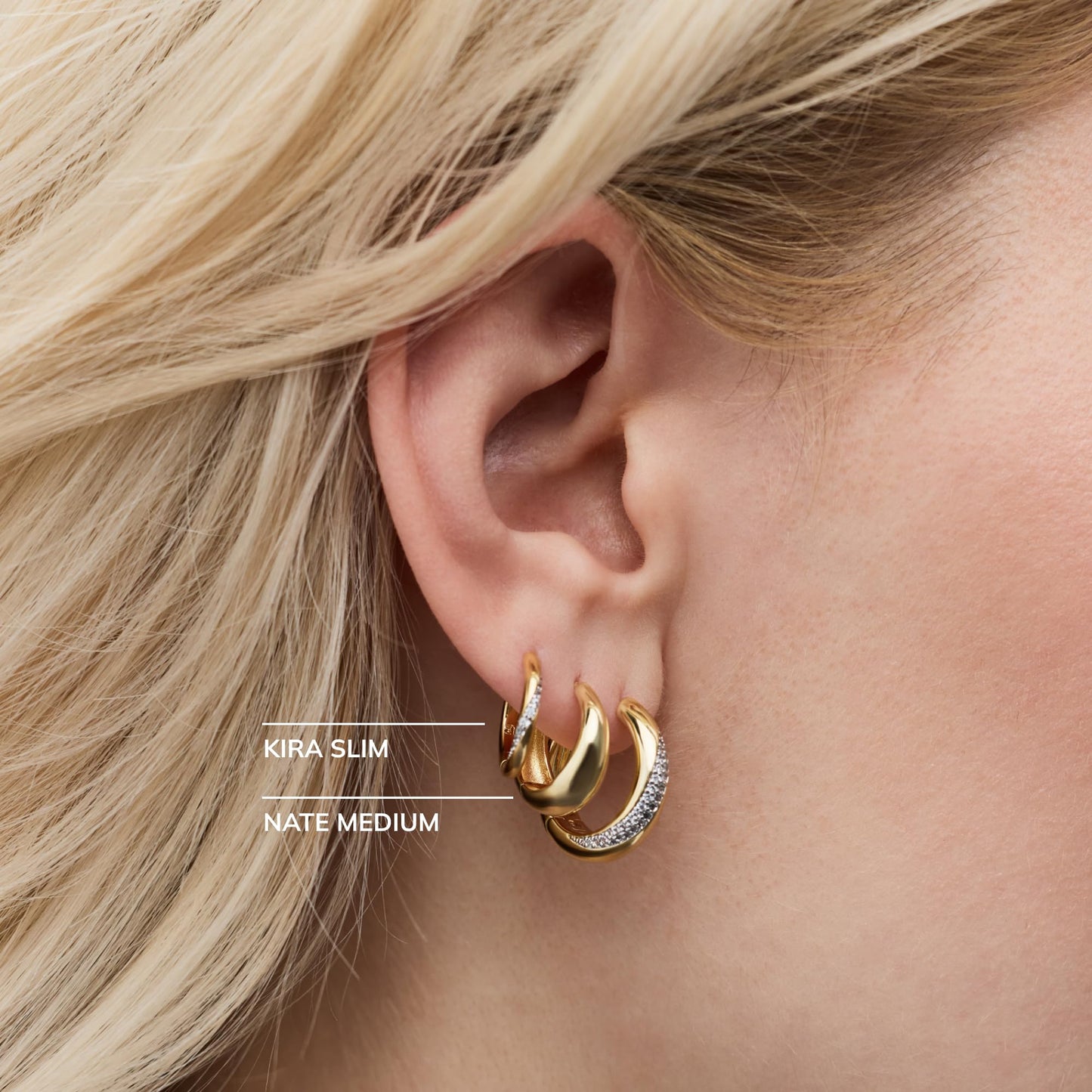 Ana Luisa Hoop Earrings for Women - Sterling Silver, 14K Gold Plated & Silver Rhodium Plated Assorted Earring Styles - Dainty, Small Gold Hoop Earrings for Daily Wear - Hypoallergenic & Tarnish-Free