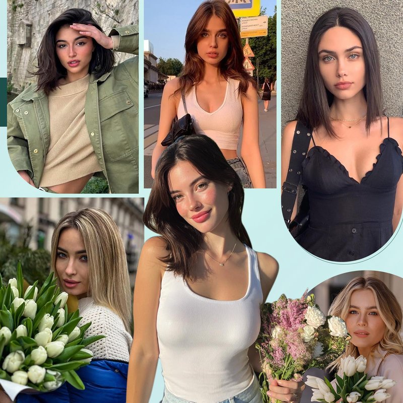 Benehair 6 PCS Clip in Short Hair Extensions 100% Real Human Hair Seamless & Invisible for Women Instant Volume Highlight Length for Daily Use 12" Dark Brown
