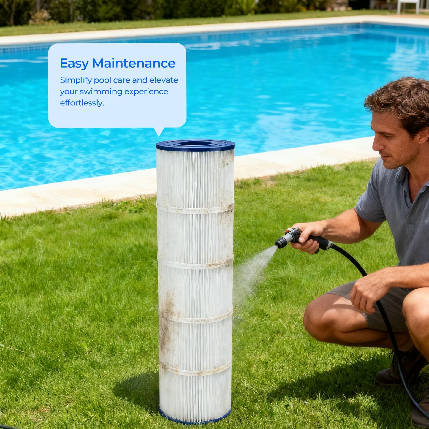 AQUIVEX CCRP150 Pool Filter Cartridge, Compatible with Pentair Clean & Clear 150, 160317, Pentair Clean and Clear RP 150, 160355, R173216, Pleatco PAP150, Filbur FC-0687, Unicel C-9415, 2 Pack