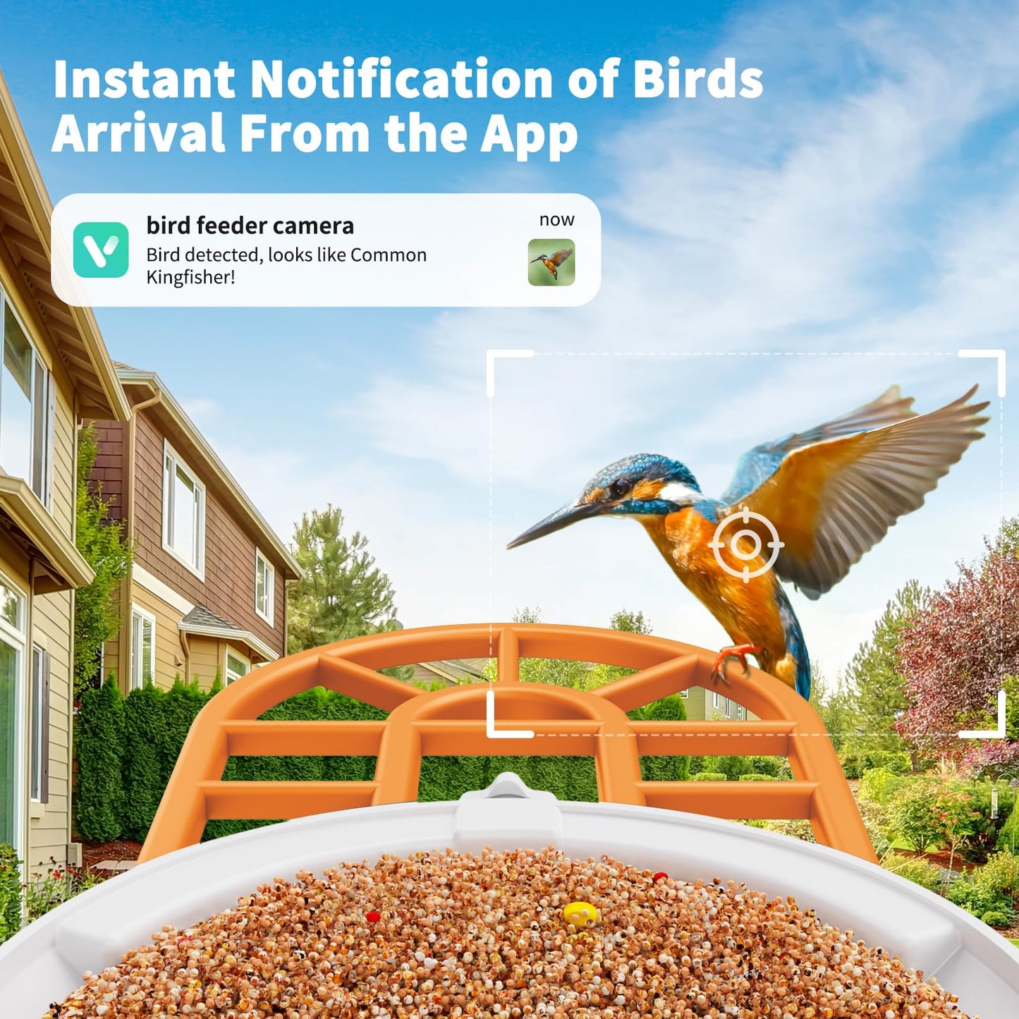 HARYMOR Bird Feeder with Camera with AI Identify Birds Species Solar Panel, Live View, Instant Arrival Alerts