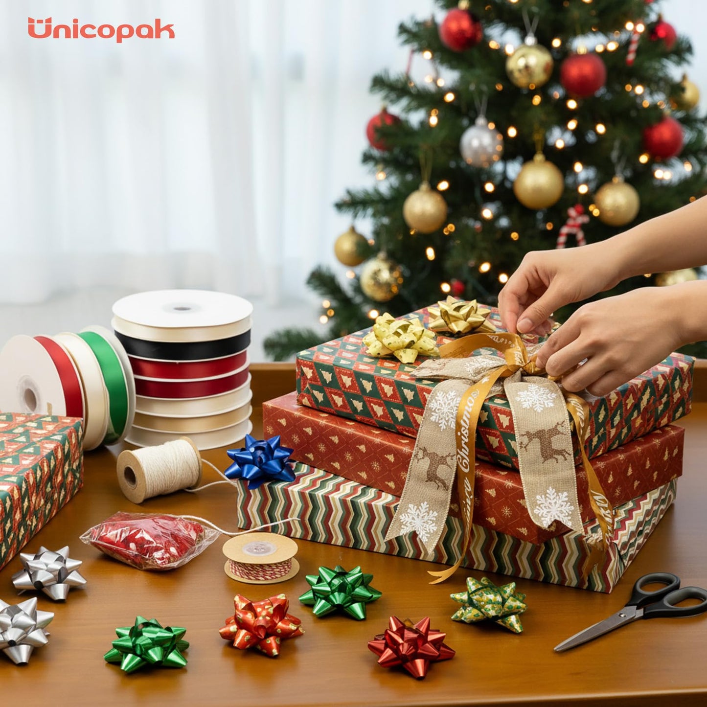 UnicoPak 12 Pack Medium White Cardboard Gift Boxes with Lids for Presents, Gift Boxes for Clothes, Shirt Boxes, 14.25x9.5x2 Inches