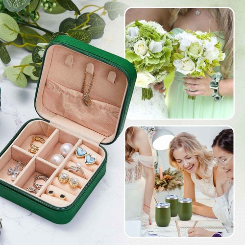 Jingmore 68 Pcs Bridesmaid Proposal Gifts Will You Be My Bridesmaid Gift Set of 6, 12 oz Tumbler Jewelry Box Cosmetic Makeup Bag Scrunchies Invited Cards Favors for Bridal Wedding Bachelorette Party