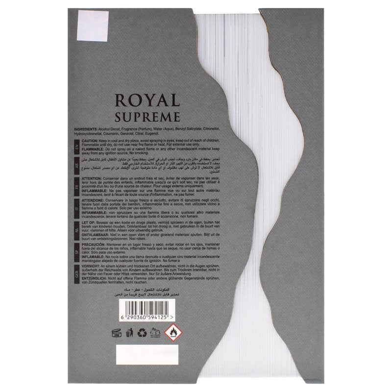 Rave Royal Supreme Noble Eau de Parfum Spray for Unisex, 3.4 Ounce