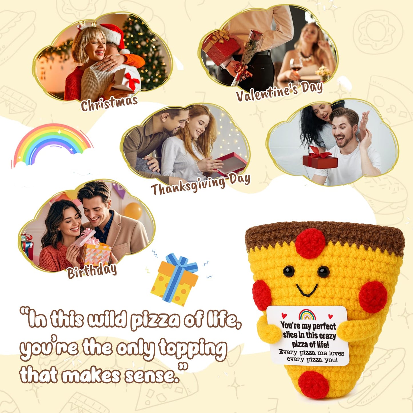 Mini Anniversary Birthday Gifts For Hm Her Couple Boyfriend Girlfriend Handmade Crochet For Wedding Anniversary Long Distance Relationship Gifts For Women Men Husband Wife Partner I Love You Gift Idea