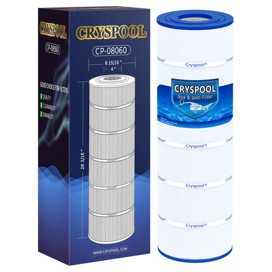 Cryspool® 08060 Filter Compatible with CX1750RE, C1750, C1750E, C1900RE, PA175, C-8417, FC-1294, 817-0175P, 175 Sq. Ft Pool Filter Cartridge, 1 Pack