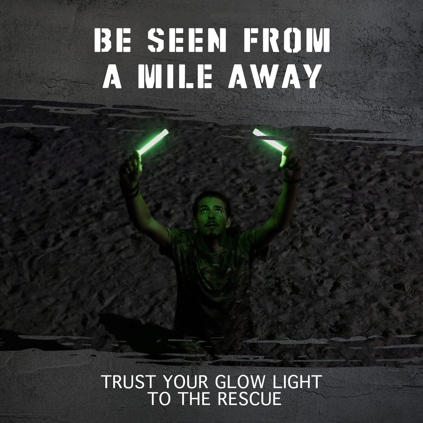 Glow Mind 20 Ultra Bright Glow Sticks - Emergency Light Sticks for Camping Accessories, Parties, Hurricane Supplies, Earthquake, Survival Kit and More - Lasts Over 12 Hours (Multi Color)