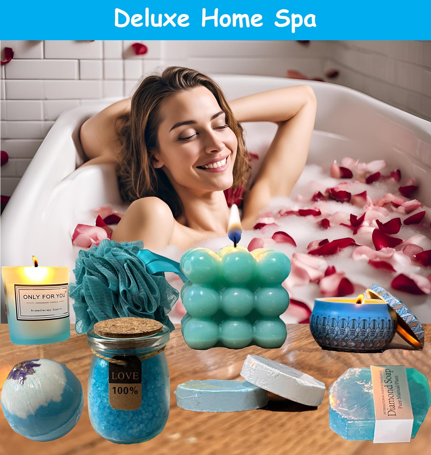 Get Well Soon Gift Set for Women – 18 Pcs Spa Care Package, Relaxing Spa Gifts, Mother´s Day Gift Box – Relaxation Gift Basket for Mom, Wife, Best Friend – After Surgery Self Care