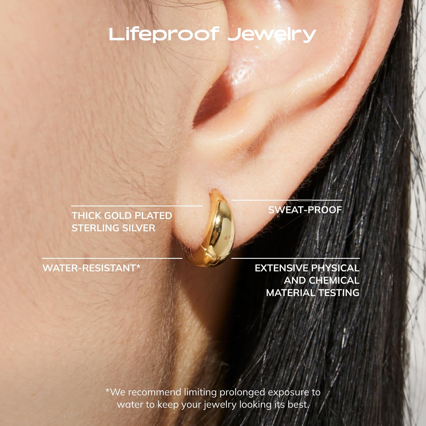 Ana Luisa Hoop Earrings for Women - 14K Gold Plated & Silver Rhodium Plated Assorted Earring Styles - Dainty, Small Gold Hoop Earrings - Hypoallergenic Tarnish-Free Jewelry
