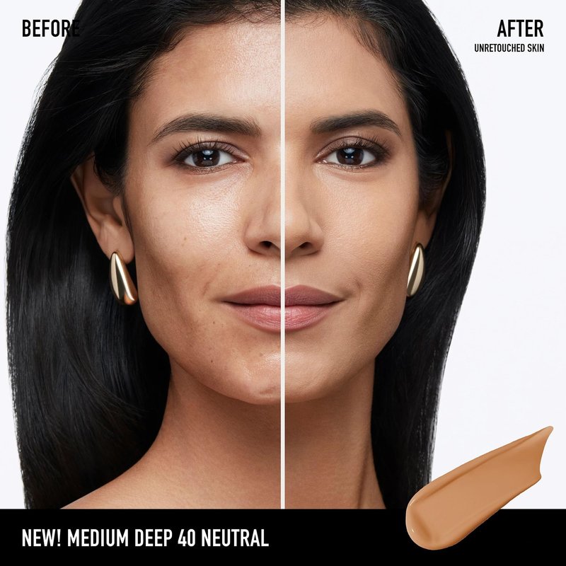 bareminerals Barepro 24HR Wear Matte Liquid Foundation Mineral SPF 20, Full Coverage Foundation Makeup for Mature Skin, Oil-Free, Vegan