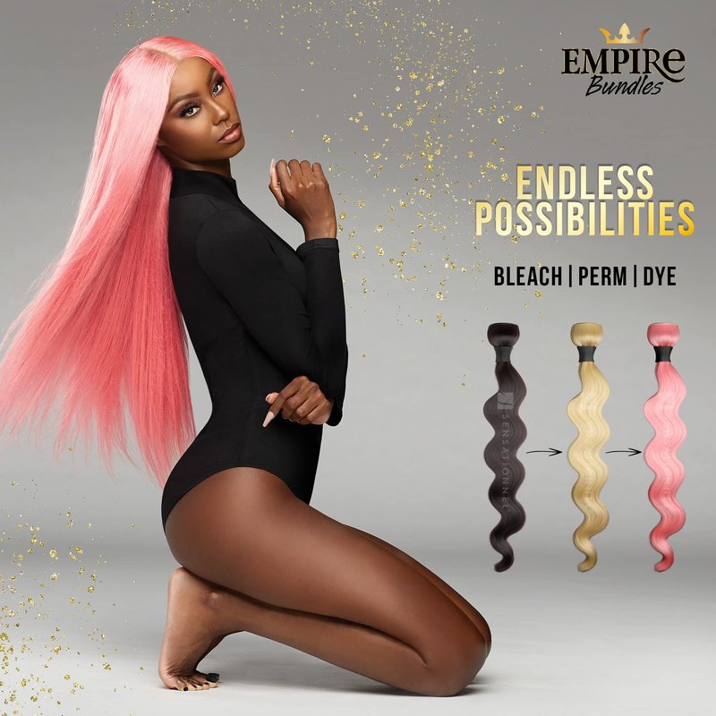 Sensationnel Empire bundles- body wave 10a tangle shed free human hair for weaving and sew in styles - 1 pack (18 inch, NATURAL)