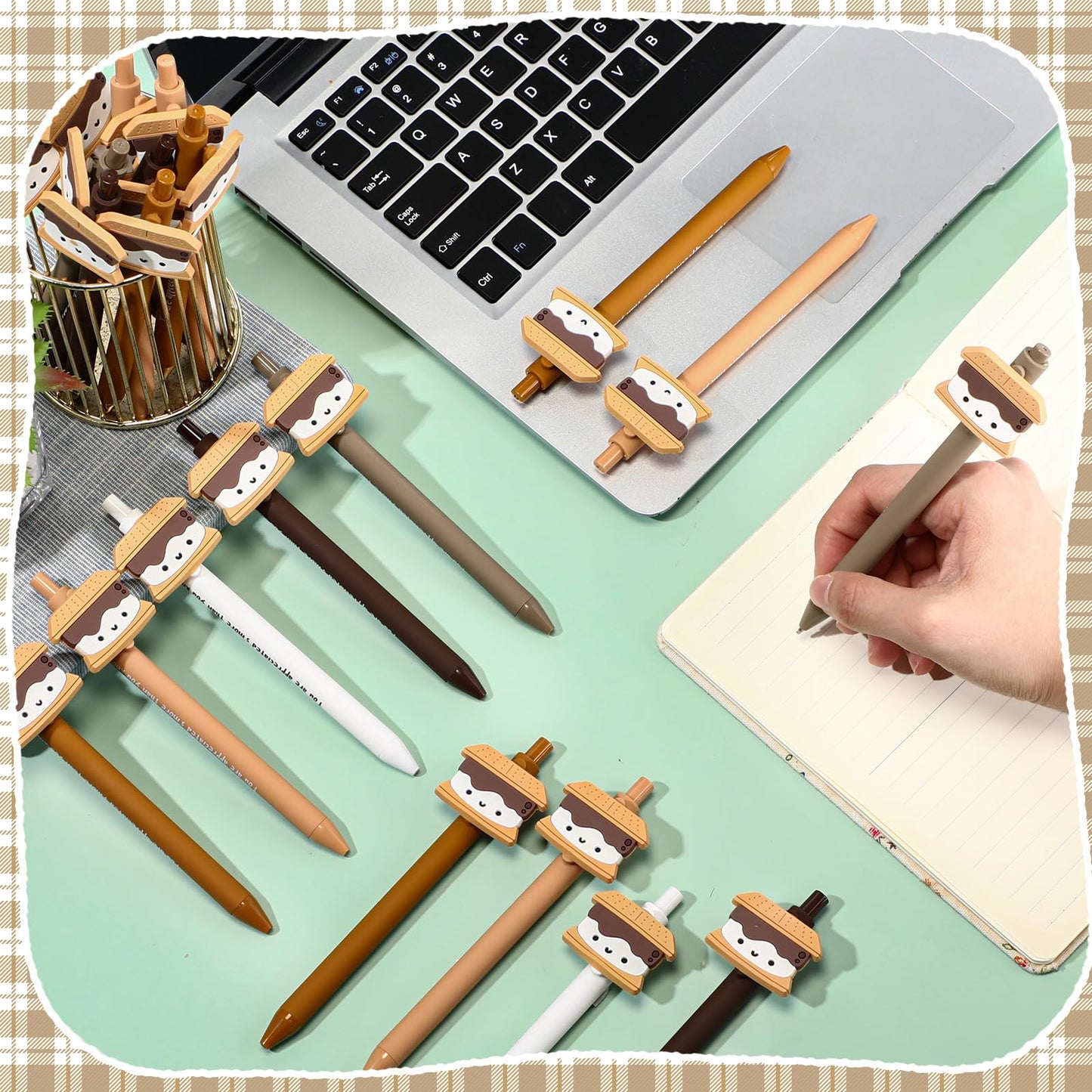 MotiMind 60 Pcs Inspirational Thank You Pens Gifts Bulk for Employee Coworker, Funny Appreciation Pens Gifts for Office Team Staff (Marshmallow)