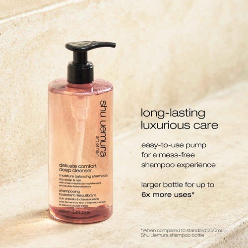shu uemura art of hair Delicate Comfort Clarifying Shampoo For Dry Scalp & Hair - Cleanses and Softens, With Essential Nutrients and Antioxidants, 13.4 Fl Oz