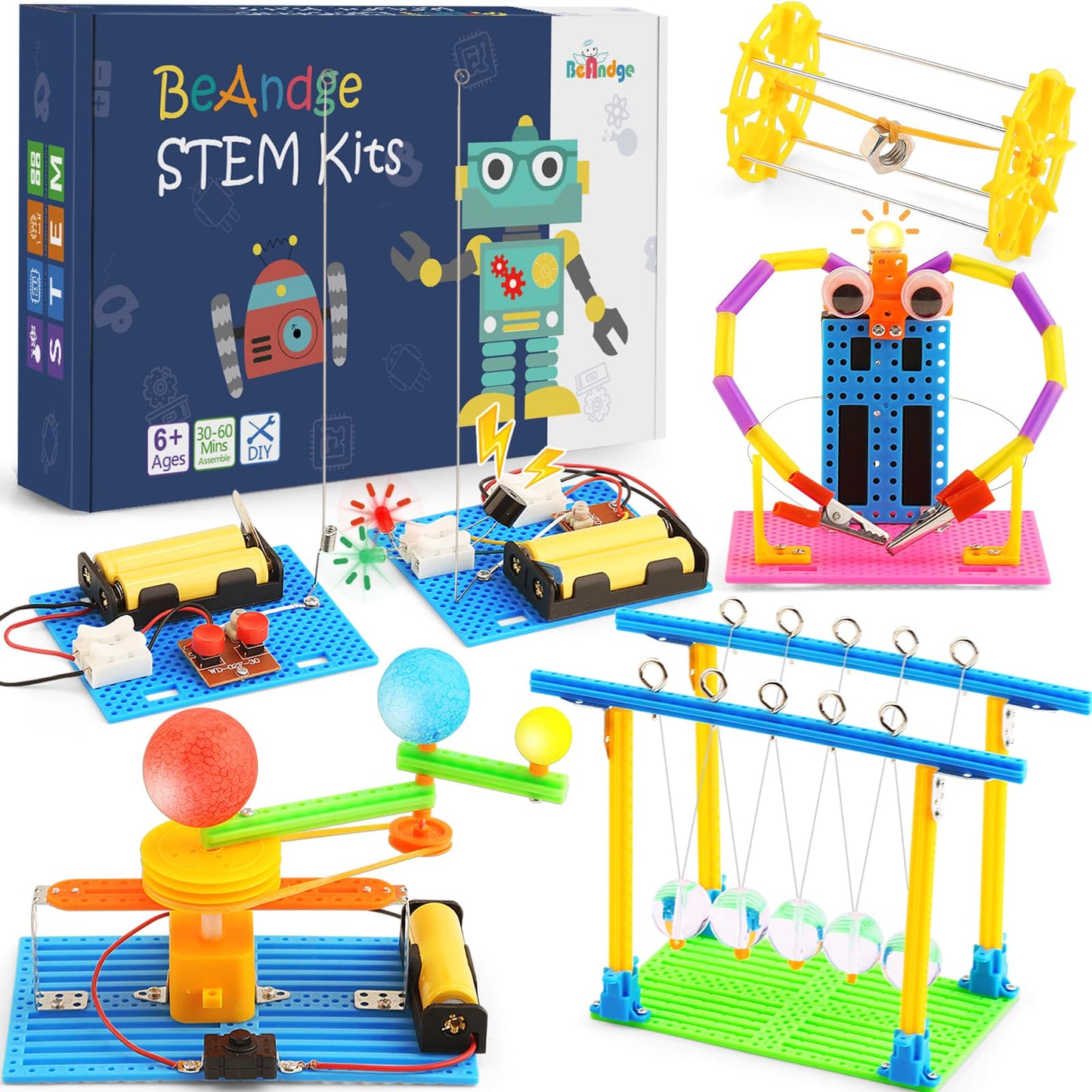 STEM Science Kits for Kids Age 8-12, Boys Activities Robot Building Kit 6-8 Girls Engineering Projects STEM Toys Learning Educational Science Game Experiment Gifts for 6 7 8 9 10 11 Year Old Activity