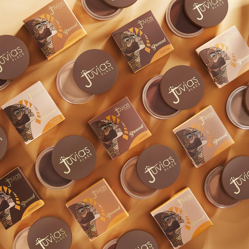 Juvia's Place Bronzed Cream Bronzer - Caramel - Smooth Cream Bronzer Pot for Sun-Kissed Glow & Warmth, Buildable & Blendable Makeup Contour with Long-Lasting Matte Shimmer Finish, Highly Pigmented