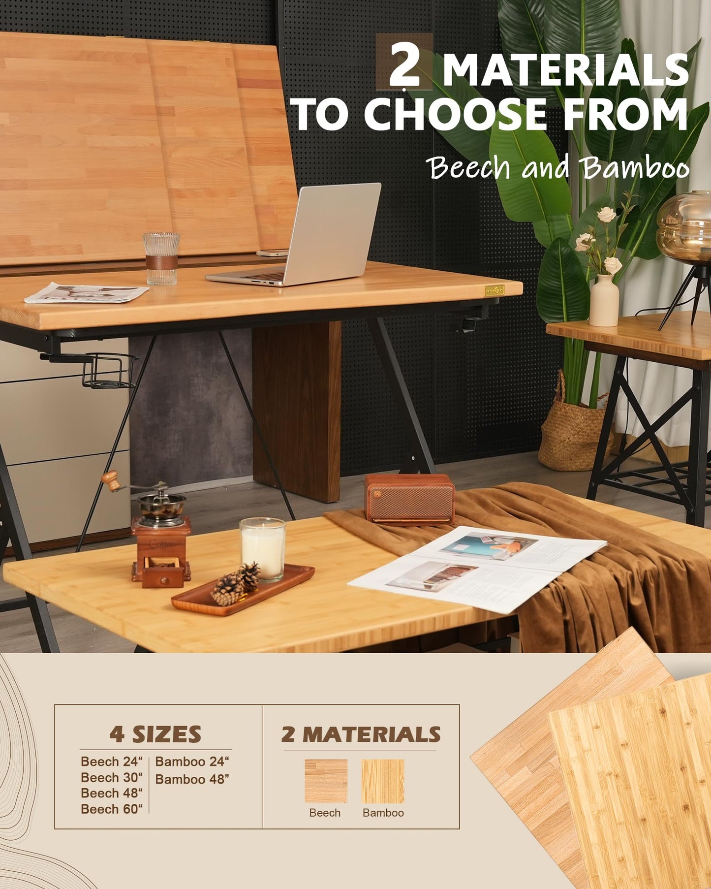 24"x25" Butcher Block Countertop, DIY Beech Countertop, 1.5'' Thick Waterproof Table Top, Used as Cutting Board, Office Desk Tops, Living and Dining Room Tables, Laundry Counters, Kitchen Island