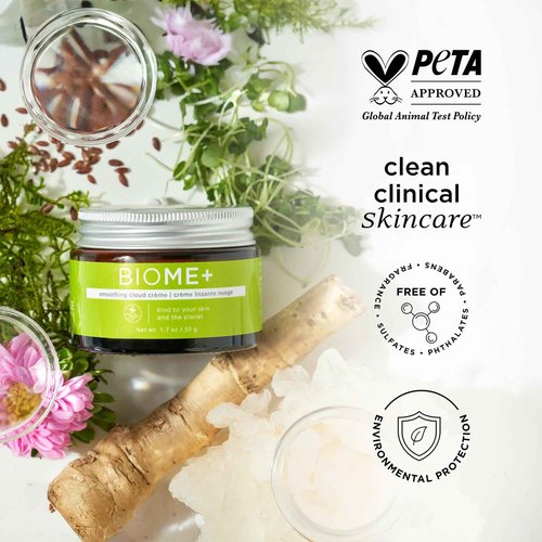 IMAGE Skincare, BIOME+ Smoothing Cloud Crème, Microbiome Friendly Face Cream, Supports Skin Moisture Barrier, 1.7 oz