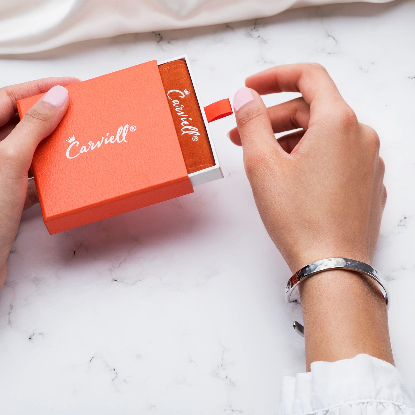 Carviell Bracelets Inspirational Gifts For Women, Engraved, Personalized Cuff Bracelet for Teens, Friends, Sister, Cousin, Colleague, Motivational Womens Gift Jewelry, Believe in You