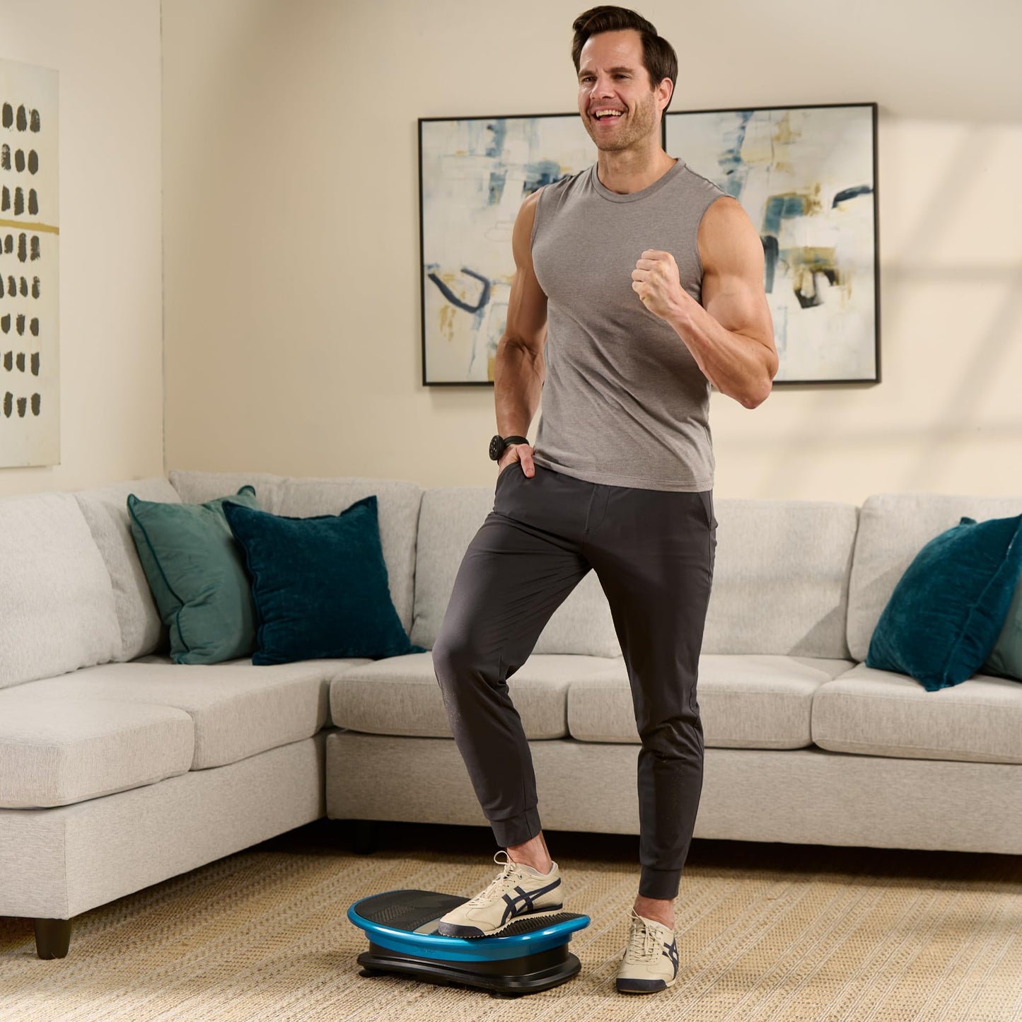 Lifepro Voice-Controlled Vertical Motion Vibration Plate for Lymphatic Drainage with Heat Therapy – Whole Body Curved Vibrating Platform for Muscle Relaxation & Recovery, 265 lb Max Load