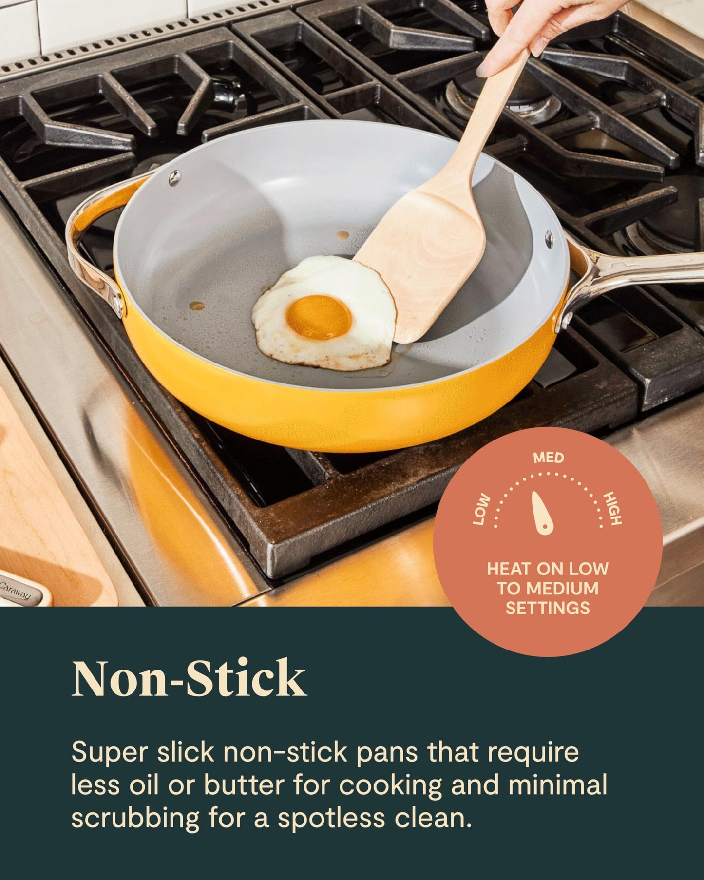 Caraway Deluxe Non-stick Ceramic Cookware Set (16 Piece) Pots, Frying Pans, Lids and Kitchen Storage - PFAS & PFOA Free - Oven Safe Pan Set & Compatible with All Stovetops - Gray